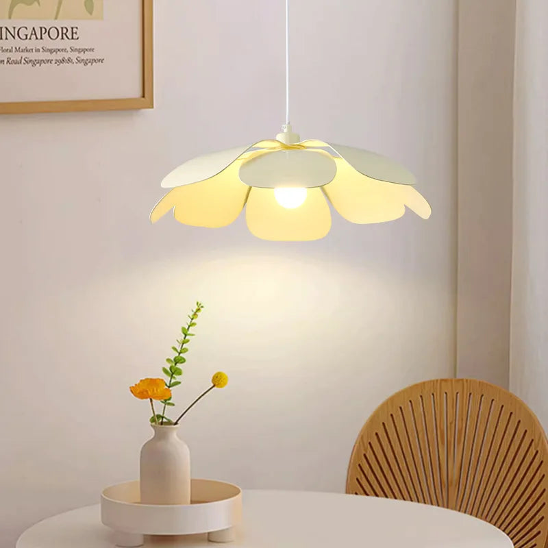 Wind Petal Chandelier: Unique Wabi Sabi LED Pendant Light for Dining Room and Bedroom