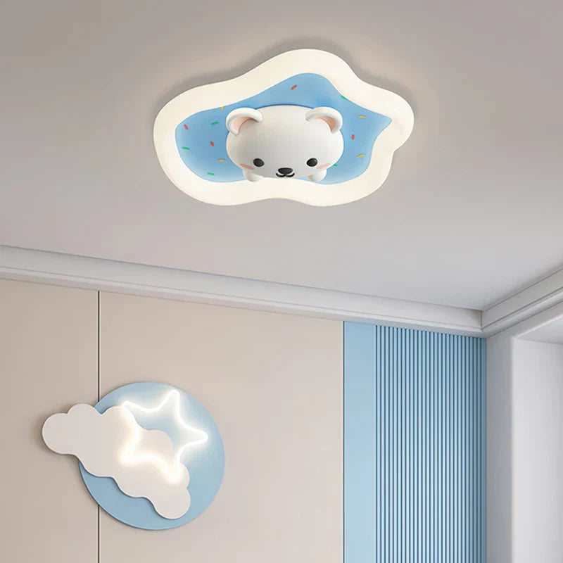 Kids Room Ceiling Lights Pink Blue Modern Children's Lamp for Home Decor