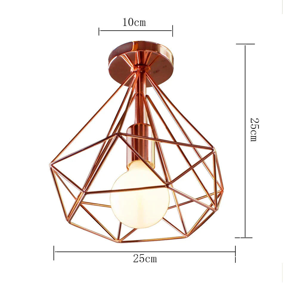 Vintage Industrial Ceiling Light Shade for Modern Retro Home Decor