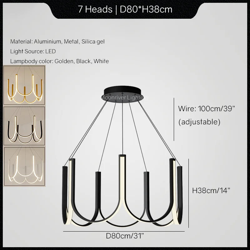 Modern Chandelier LED Pendant Light for Home Decor Living Room