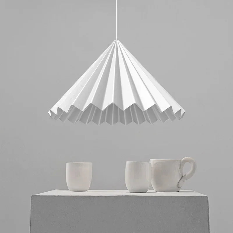 Nordic Minimalist Resin Umbrella Pendant Light with LED for Kitchen Dining Room by Afralia™