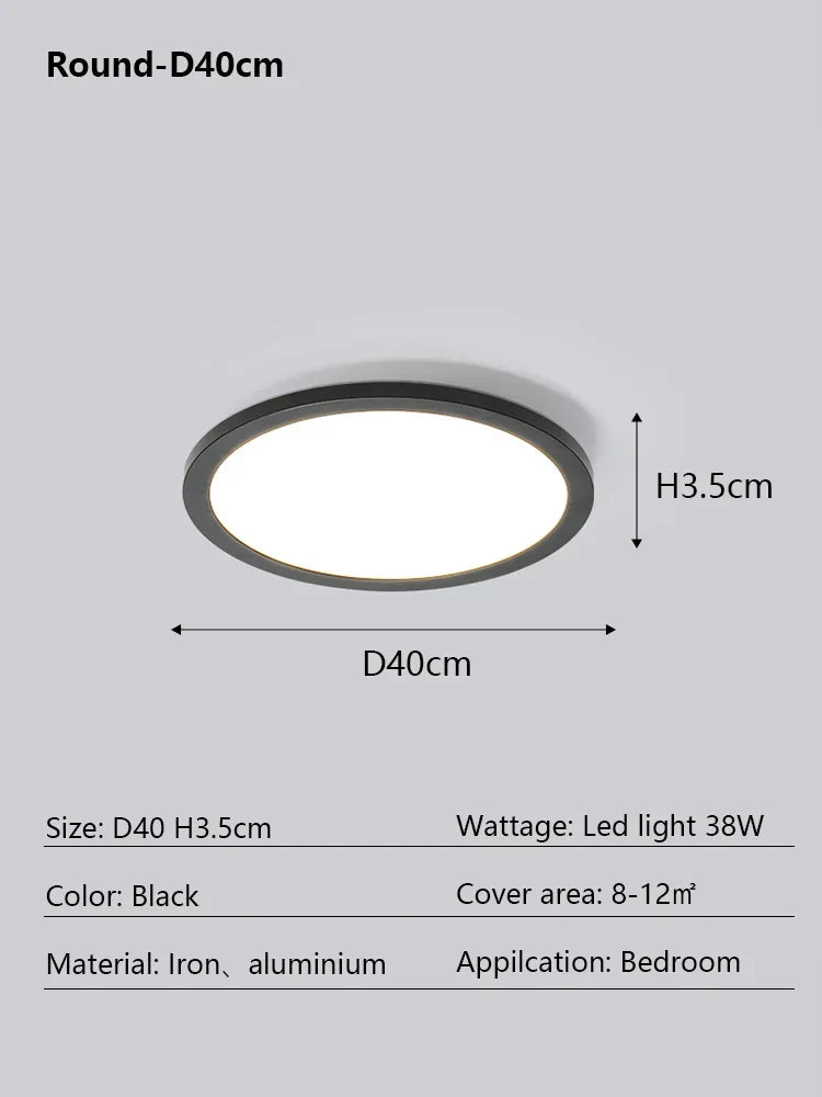 LED Ceiling Lamp: Modern Minimalist Rectangular Design for Living room, Bedroom, Indoor Lighting