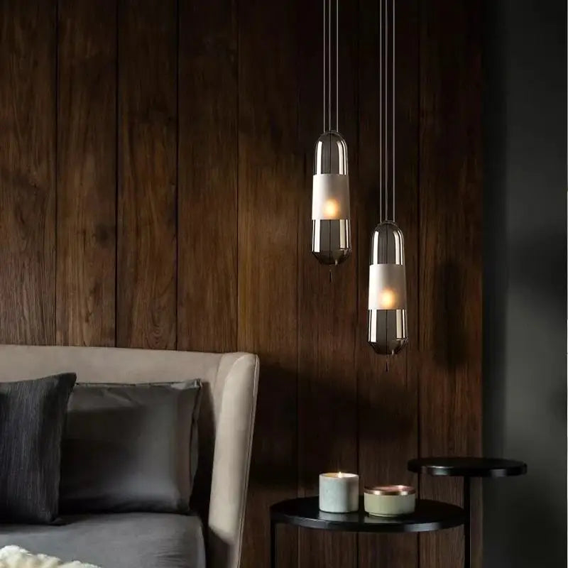 Modern Glass LED Pendant Lights for Dining Room Bedroom Kitchen.