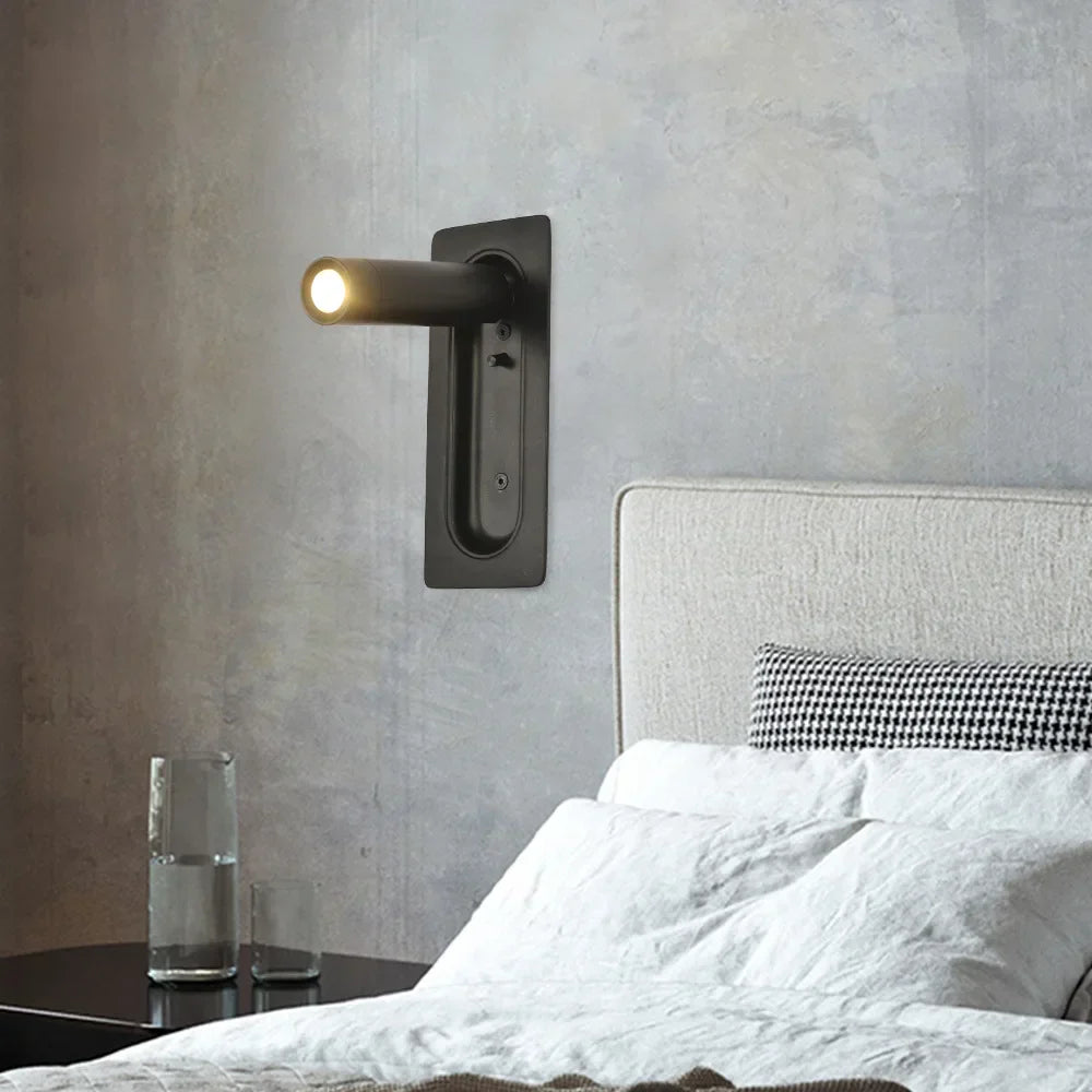 LED Bedside Wall Lamp for Modern Hotels and Guest Rooms