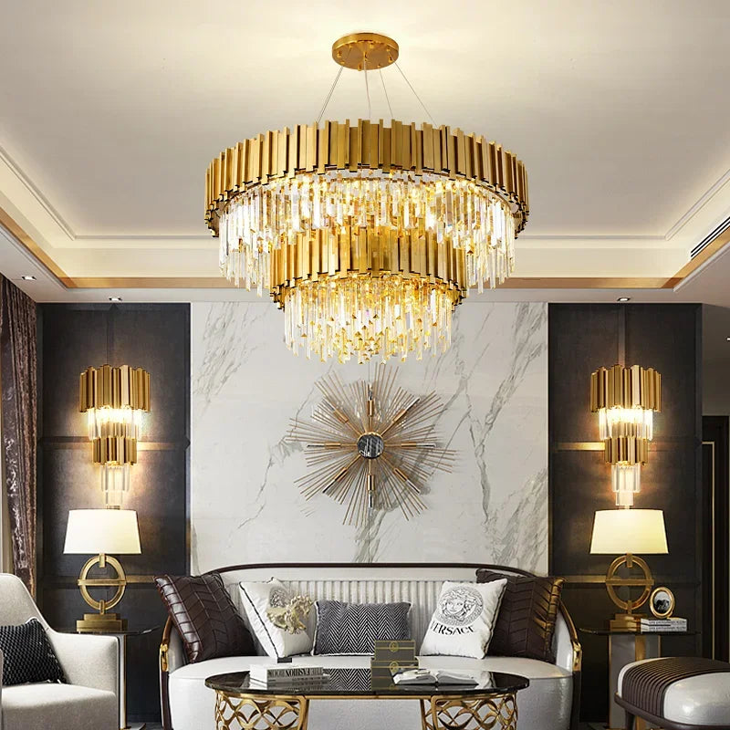 Classic Crystal Chandelier Pendant Light for Home Decor