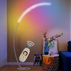 Arc LED Floor Lamp with Remote Control - Nordic Minimalist Design
