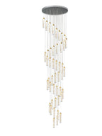 Crystal Ceiling Chandelier: Modern Nordic Design, Long Staircase Pendant Lamp