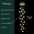 Crystal Chandelier: Modern Luxury Pendant Lights for Living Room, Staircase, Villa