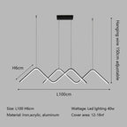 Geometric LED Pendant Lights Modern Minimalist Chandelier Lighting