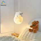 Nordic Moon LED Chandelier & Animal Wall Lamps for Modern Living Room & Bedroom