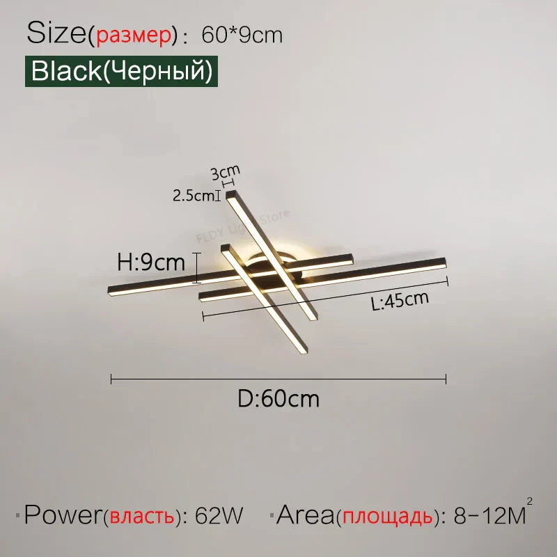 2023 Nordic LED Ceiling Chandelier for Living, Dining, and Bedroom