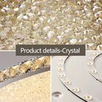 Crystal Round Ceiling Lamp Elegant LED Lighting for Bedroom & Living Room