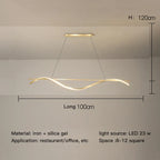 Modern Aluminum Iron Pendant Lamp by - LED Island Dining Light Fixtures