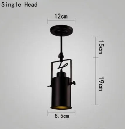 Retro Loft Industrial Spotlight Pendant Light for Kitchen Bar Lighting