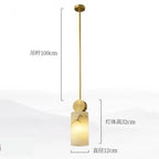 Marble LED Chandelier Single Head Hanging Lamp