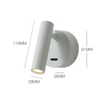 Minimalist LED Wall Lamp: Adjustable Rotation and Folding for Bedroom, Living Room Decoration