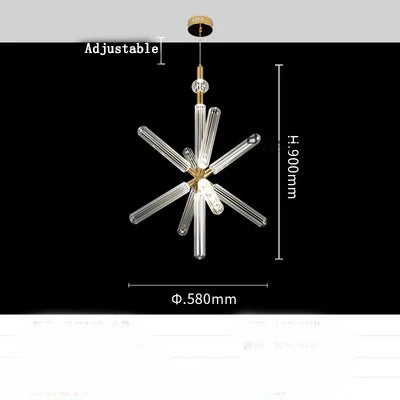 Nordic Glass Chandelier for Chic Spaces: Modern, Stylish Lighting for Homes & Businesses