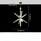 Nordic Glass Chandelier for Chic Spaces: Modern, Stylish Lighting for Homes & Businesses