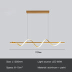 Minimalist LED Pendant Lamp Dimmable Chandelier for Home Decor Lighting