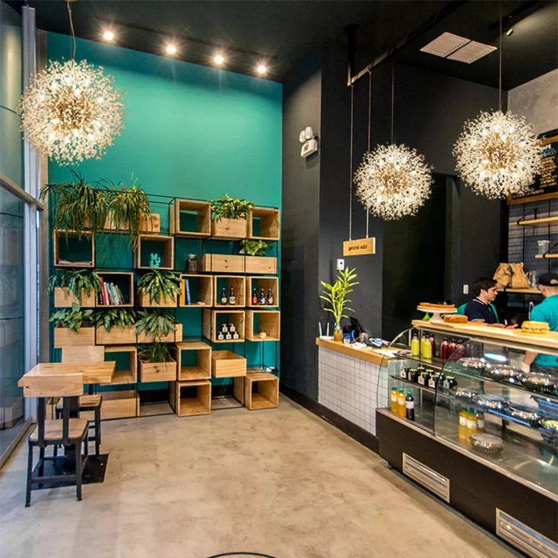 Dandelion Led Ceiling Chandelier for Home Decor Lighting Fixture