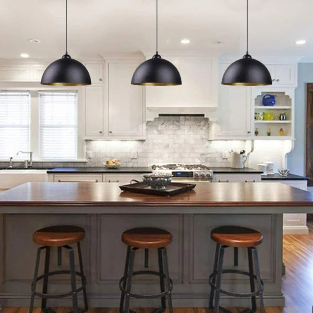 Vintage Industrial Pendant Light for Kitchen Island Restaurant, Country Style Ceiling Chandelier