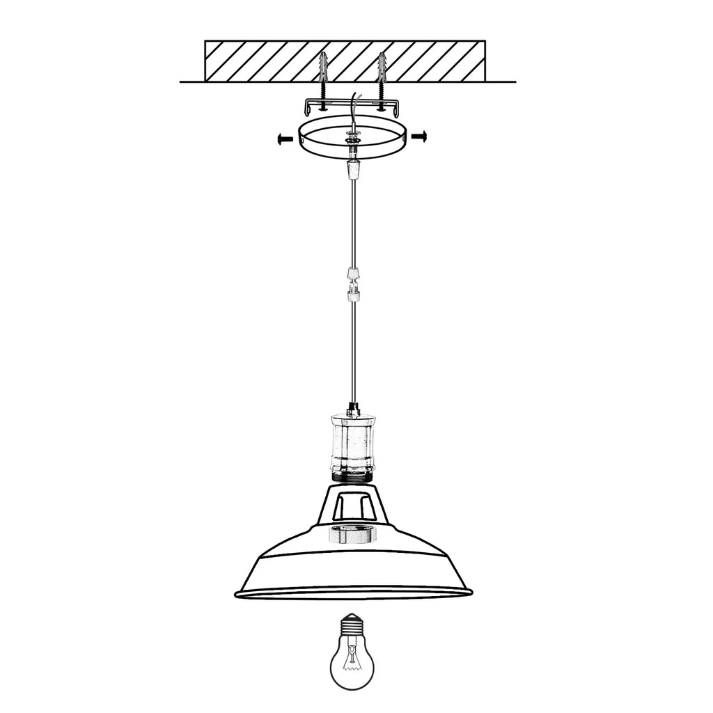 Industrial Loft Chandelier Pendant Lamp LED Edison Vintage Hanging Light