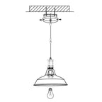 Industrial Loft Chandelier Pendant Lamp LED Edison Vintage Hanging Light