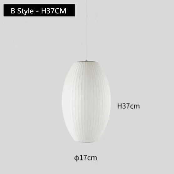 Silk Ball Pendant Lamp for Home, Shop, and Bar Decor