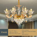 Crystal Chandelier Pendant for Villa Duplex, Hotel Lobby, European Décor