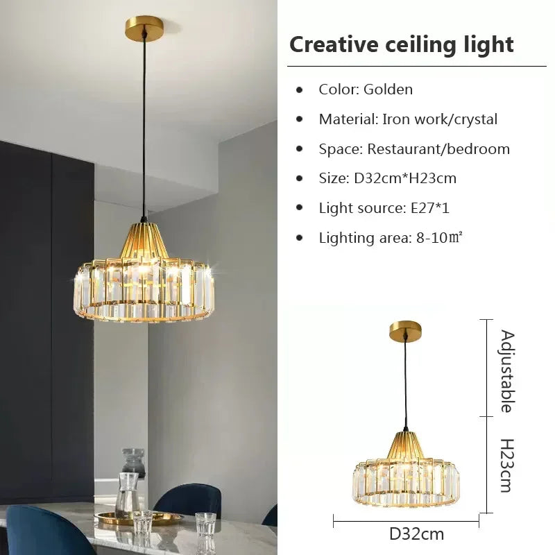 Modern Nordic Glass Chandelier for Kitchen Island Dining Room Lighting Fixtures