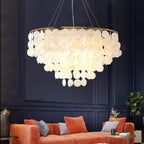 Nordic Shell Chandelier: Modern, Creative, & Luxurious Lighting for Living, Dining & Bedroom