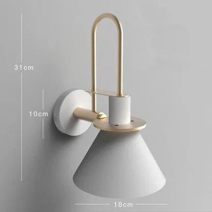 Nordic Wall Sconces: 350° Rotating Bedside Lighting Fixture