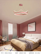 Crown Design Gold Chandelier for Living Room Kids Bedroom