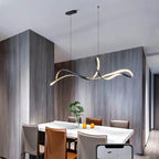 Gold Dine Pendant Light for Living Room Decor & Dining Table | Noedic LED Chandelier Fixtures