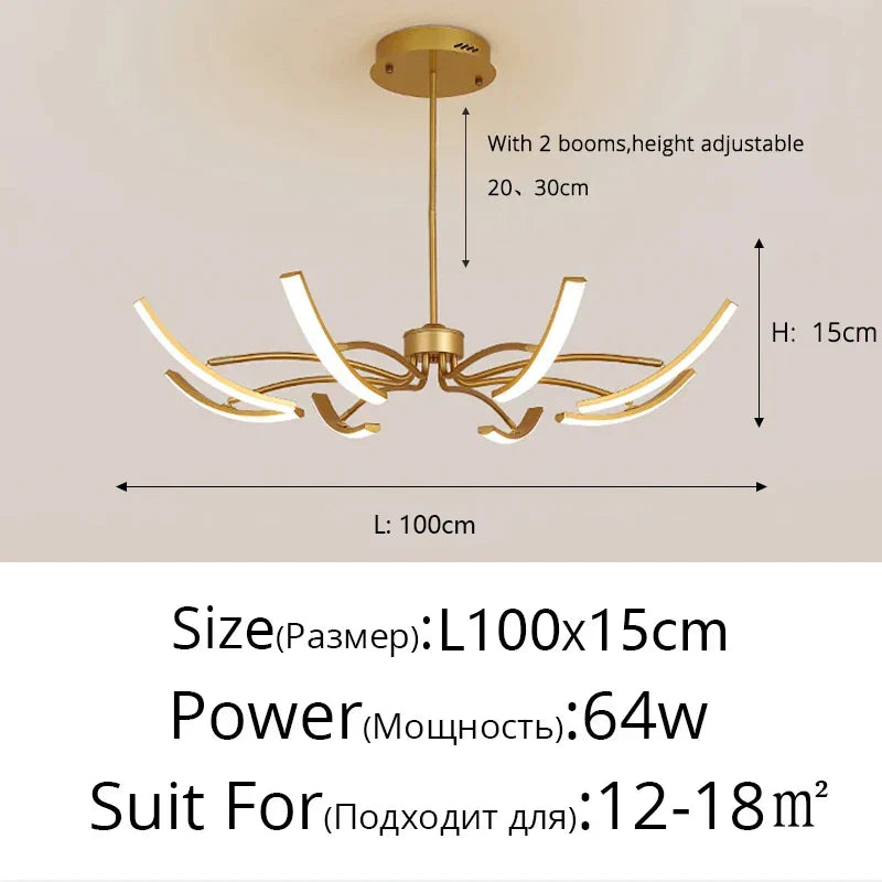 LED Chandeliers for Modern Living Room Bedroom Study Kitchen Lighting