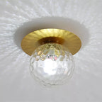 Crystal Entrance Ceiling Lamp: Modern Minimalist LED Balcony Light