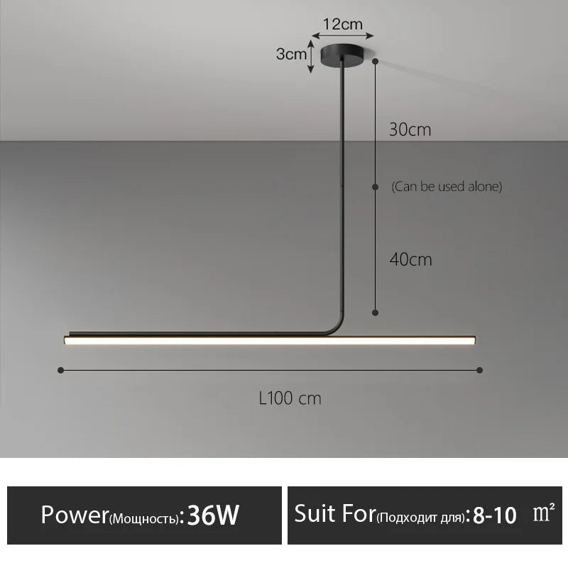 Modern LED Chandelier Dining Room Study Bar Table Lamp