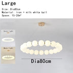 Nordic Magic Beans Double Layer LED Chandelier for Bedroom and Kitchen