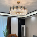 Crystal Chandelier: Luxury Modern Lighting for Living Room, Bedroom, Kitchen