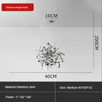 Leaf Sequin Ceiling Chandelier for Modern Living Room, Restaurant, Bar, and Shop Window