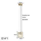 Carved Glass Pearl Chandelier for Dining Room, Living Bedroom, Study, Balcony - LED Pendant Lighting