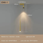 Long Strip Spotlight Pendant Lamp: Modern Chandelier for Living, Dining, Bedroom, Hall Lighting