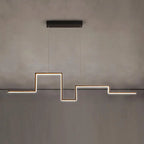 Modern Dining Room LED Chandelier & Hanging Lamps with Sleek Aluminum Design