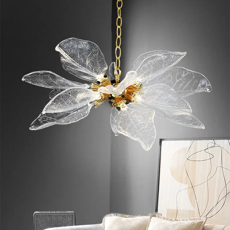 Leaf-Shaped Pendant Lights for Bedroom, Living Room, and Restaurant