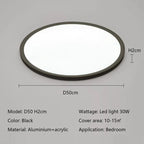 Modern LED Round Ceiling Lamp for Bedroom Study Balcony Decor
