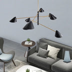 Cone Shade Chandelier: Minimalist Nordic Design for Living and Dining Rooms