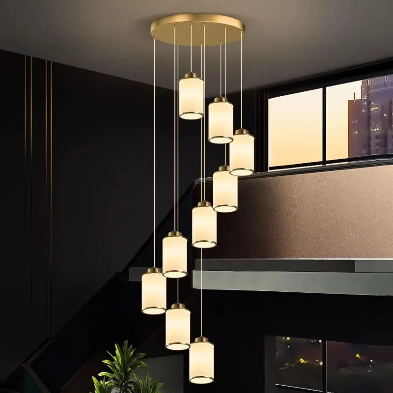 Modern LED Pendant Light Chandeliers for Living Room Staircase Decor