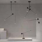 Minimalist Rotatable LED Chandelier: Nordic Design for Bedroom, Dining Room, Kitchen