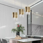 Luxury Crystal Round Chandelier LED Pendant Lamp for Living Room & Bedroom