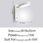 Rotatable Macaron Wall Sconce with Switch - Modern Nordic Design for Home Lighting